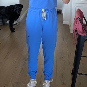 Figs Women's Ceil Blue Zamora™ - High Waisted Scrub Pants - XS / Ceil Blue